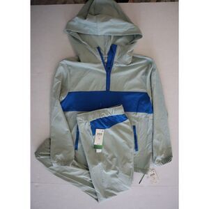 Ocean Current Big Boy's Sz L Gray Active 1/4 Zip Pullover Hoodie & Jogger Pants